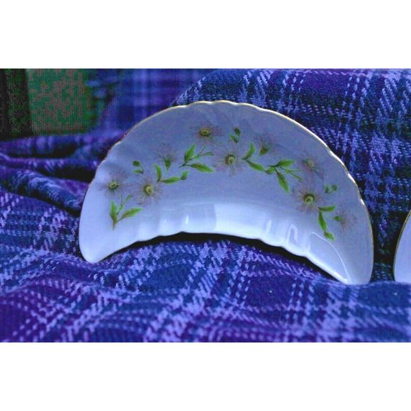 Old Nuremberg Bavaria Germany Floral Bone Dishes - Picture 6 of 8